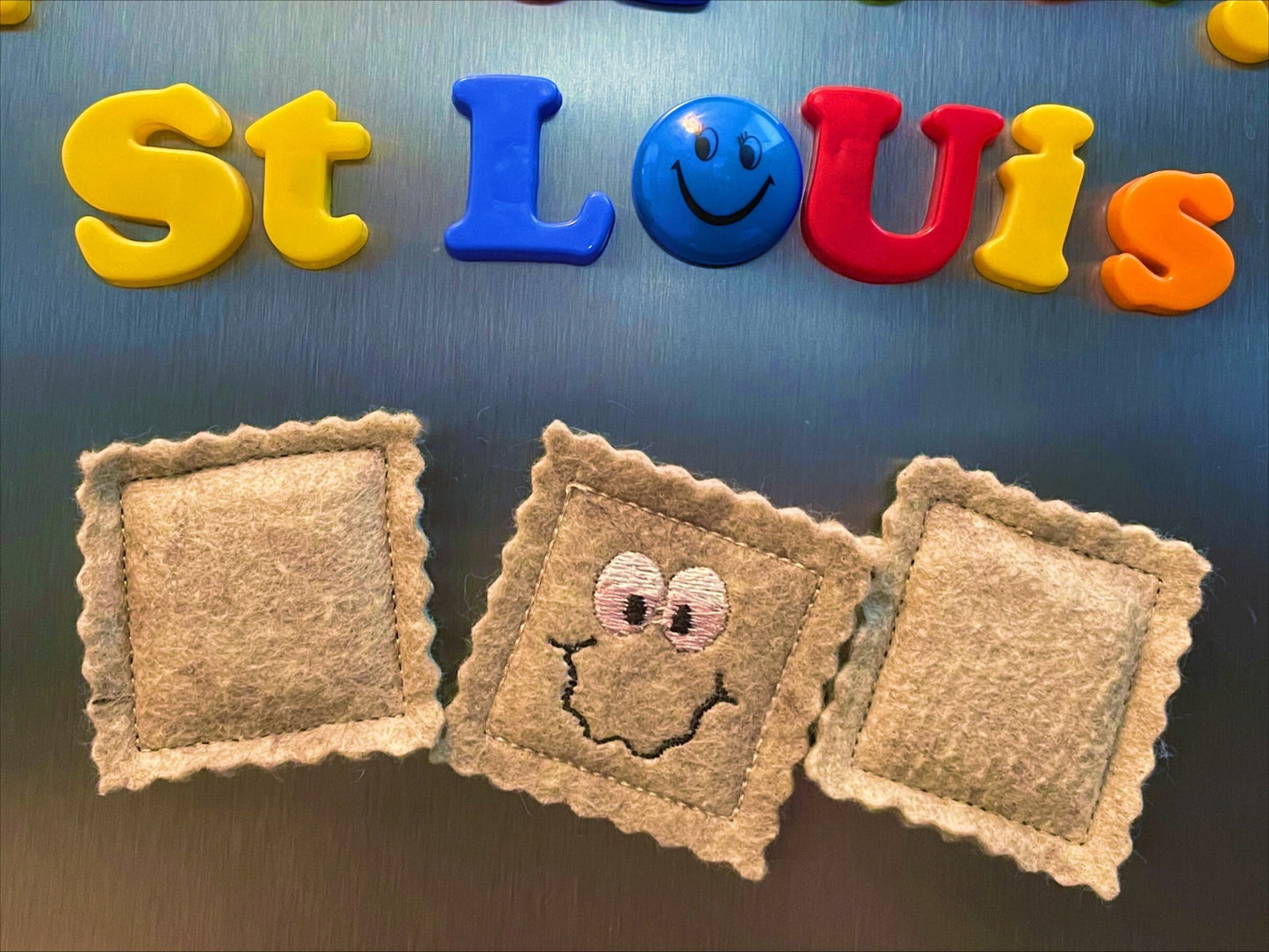 Toasted Ravioli Kitchen/Refrigerator Magnet 3 Piece Set/St. Louis Italian Style Food Gift