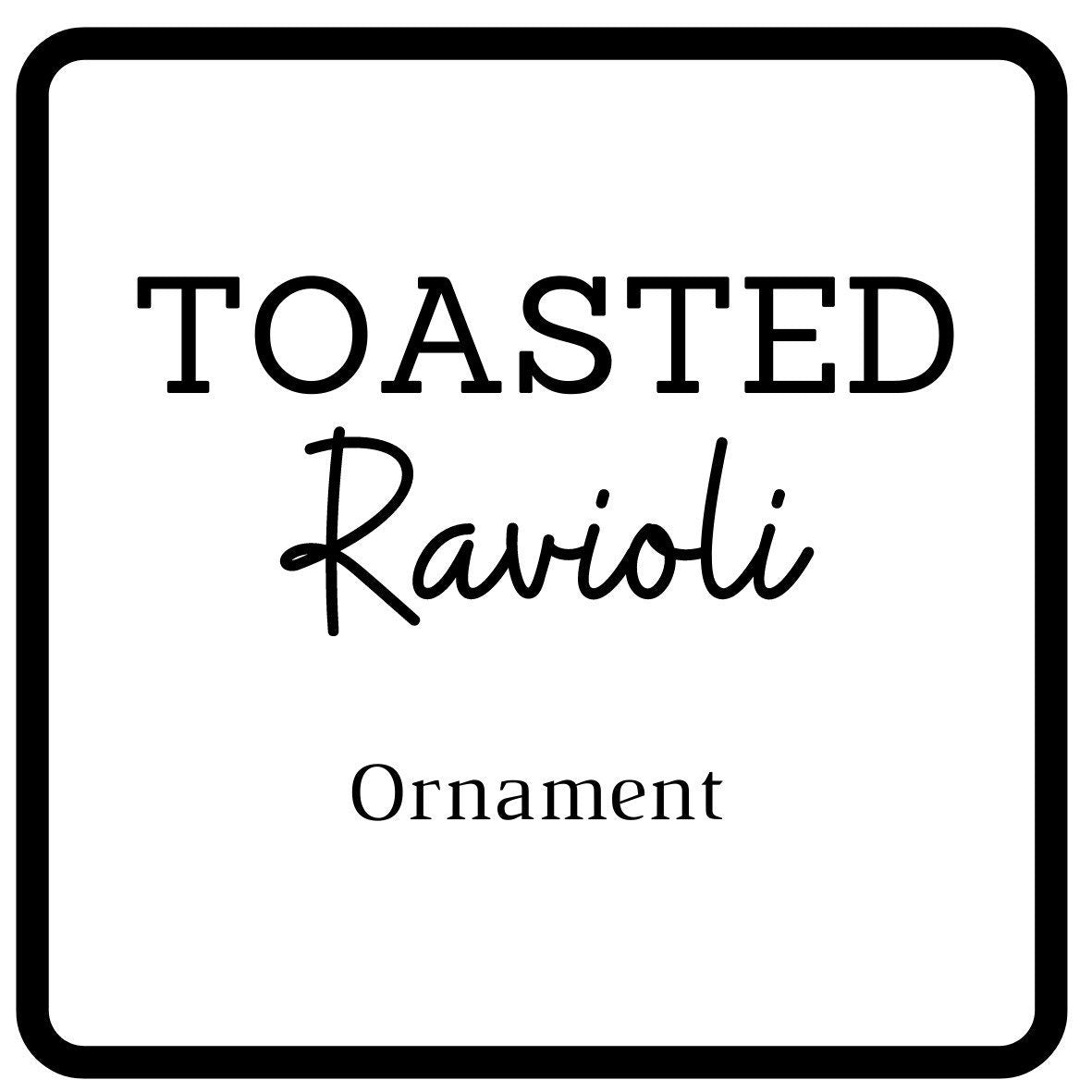 Toasted Ravioli Christmas Ornament Gift Set, 3 Piece Sets, Authentic-Sized, St. Louis Original!