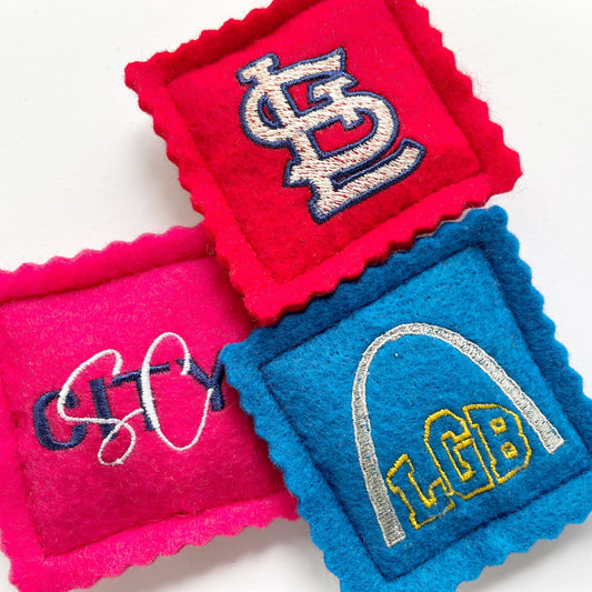 St. Louis Refrigerator Magnets 3-Piece Pack, Toasted Ravioli Kitchen St Louis Sports Decor Cardinals/CITY SC/Blues